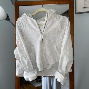 Lululemon scuba oversized 1/2 zip hoodie size M